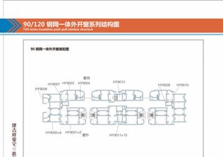 90鋼網一體外開窗系列