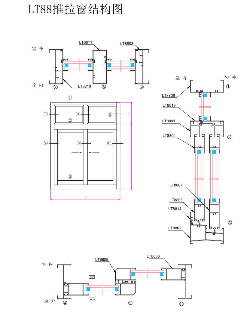 LT88推拉窗系列